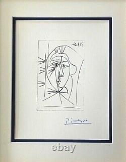 Pablo Picasso + 1964 Signed Superb Print Matted 11 X 14 + List $695=