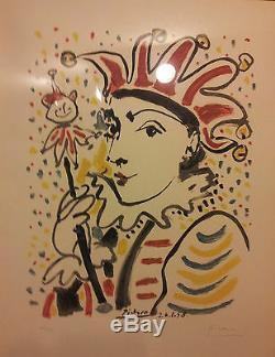 Pablo Picasso Hand Signed Lithograph Carnaval Carnival Le Roi Carnival Mourlot