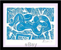 Pablo Picasso Hand Signed Ltd Edition Print Reclining Nude with/COA (unframed)