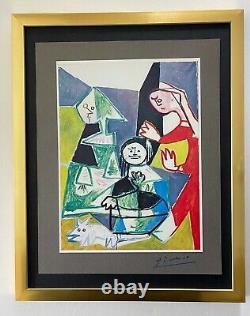 Pablo Picasso+ Original 1969 + Signed + Hand Tipped Color Plate Maids Of Honor