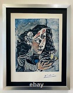Pablo Picasso+ Original 1969 + Signed + Hand Tipped Color Plate Maids Of Honor^