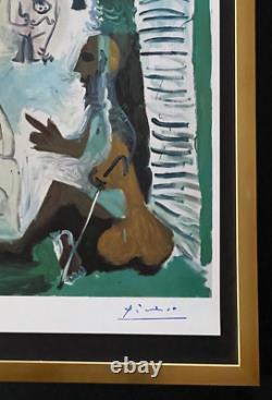 Pablo Picasso + Signed Vintage 1962 Print from LES DEJEUNERS + Framed