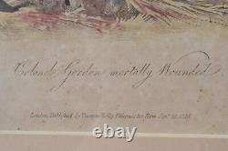 Pair Thomas Kelly Battle of Waterloo Framed Engravings British Museum