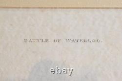 Pair Thomas Kelly Battle of Waterloo Framed Engravings British Museum