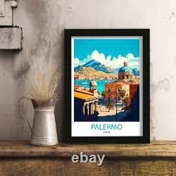 Palermo Italy Travel Poster Palermo