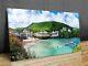 Panorama Of Harbor Port Isaac, Cornwall, Uk Framed Or Print Only