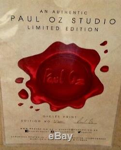Paul Oz'Queen Jack' Signed Limited Edition Giclee, Framed, With COA