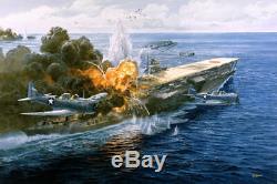 Pawn Takes Castle Tom Freeman Battle of Midway Print Attack on Akagi Carrier