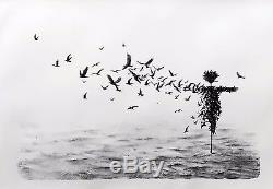 Pejac Scattercrow Print SIgned & Numbered Sold Out Mint Condition COA Ed of 80
