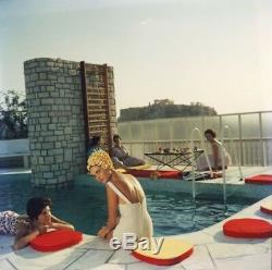 Penthouse Pool' 1960 by Slim Aarons original Giclee print XXL 30x30 Inches