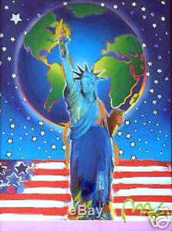 Peter, Max Peace On Earth abstract Statue of Liberty, Earth/Globe, & Flag