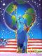 Peter, Max Peace On Earth Abstract Statue Of Liberty, Earth/globe, & Flag