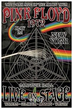 Pink Floyd Concert Posters Rock Vintage Retro Prints Wall Art, A4, A3, A2, A1
