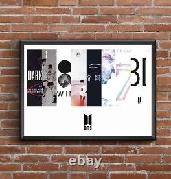 Pink Floyd- Discography Multi Album Art Print Great Fathers Day Gift
