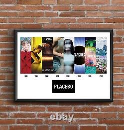 Placebo Discography Multi Album Art Print Great Fathers Day Gift