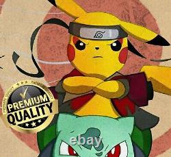 Pokemon Poster Set of 3 Canvas / Art Print / Framed Ninja Wall Art Prints