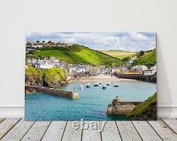 Port Isaac harbour Cornwall canvas print framed picture wall art doc martin