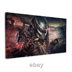 Predator Framed Canvas Print Alien Vs Predator Movie Wall Art