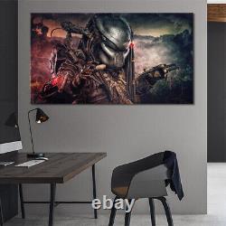 Predator Framed Canvas Print Alien Vs Predator Movie Wall Art