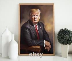 President Trump Donald Trump Print Canvas Poster Wall Art