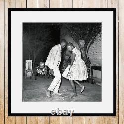 Print of Malick Sidibé's iconic Nuit de Noël series Gallery Framed