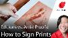 Printmaking Editions Vs Artist Proofs How To Sign Prints