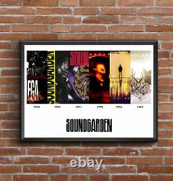 Queen Full Discography Poster with all 16 Studio Albums Great Fathers Day Gift
