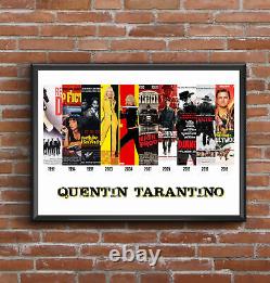 Quentin Tarantino Filmography Print Fathers Day Gift indie Room Décor