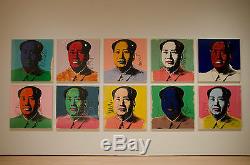 RARE Andy Warhol (after) Sunday B Morning Chairman MAO Silk Screen Print