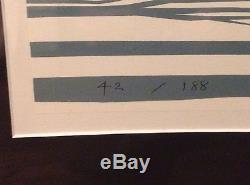 RARE! Disney Artist EYVIND EARLE Huge 30x40 Serigraph YOSEMITE signed #42/188