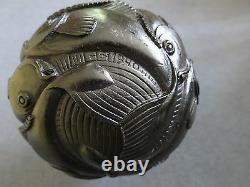 RARE SCULPTURE MC ESCHER Sphere with Fish Polyester Resin 13 cm 5 ¼ 1972