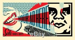 RARE Shepard Fairey Your Ad Here Billboard Obey Giant 26x48 SIGNED Large Format