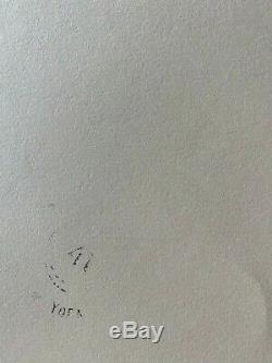 ROY LICHTENSTEIN drawing signed on original paper of 90's