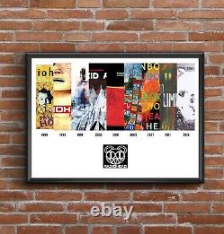 Radiohead Discography Multi Album Art Print Poster Great Christmas Gift