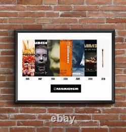 Rammstein Discography Multi Album Art Print Great Fathers Day Gift