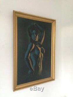 Rare 1970's Stephen Pearson Framed Erotic Print, Conchita Tretchikoff, Lynch Era