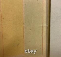 Rare AGNES MARTIN lithograph 1978 FIFTY SMALL PAINTINGS, gilt framed, glued down