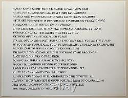 Rare Signed Jenny Holzer Truisms 1988