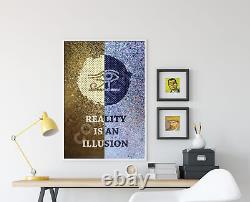 Reality is an illusion Print Poster Quote Conspiracy Illuminati Zen Taoism