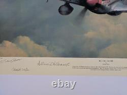 Red Tail Escort by Richard Taylor signed by 6 Tuskegee Airmen with Charles McGee