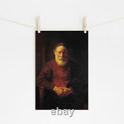 Rembrandt An Old Man in Red (1652) Photo Poster Painting Art Print