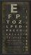 Restoration Vintage Eye Chart Letters Museum Quality Industrial Hardware $185