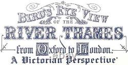 Restored Antique Victorian Map Of The River Thames