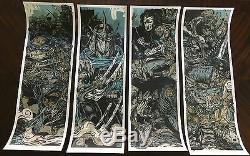 Rhys Cooper TMNT variant 4 print set Teenage Mutant Ninja Turtles screen prints