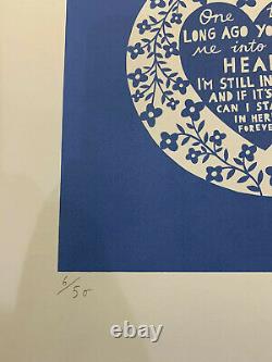 Rob Ryan One Day Long Ago You Let Me Into Your Heart Screen Print Signed