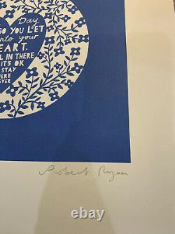 Rob Ryan One Day Long Ago You Let Me Into Your Heart Screen Print Signed