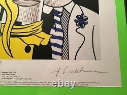 Roy Lichtenstein 1981 Original Lithograph Hand Signed By Artist With COA