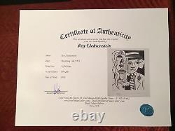 Roy Lichtenstein 1981 Original Lithograph Hand Signed By Artist With COA