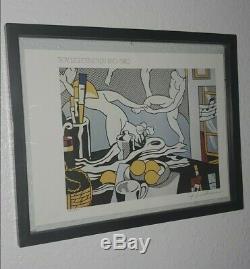 Roy Lichtenstein 1981 original print hand signed with certificate. Resale $3450