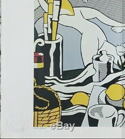 Roy Lichtenstein 1981 original print hand signed with certificate. Resale $3450